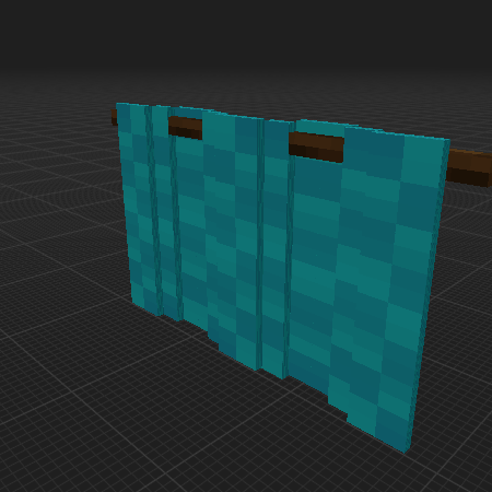 Cyan Curtains 3×2