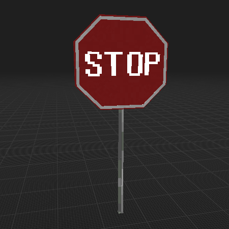 road sign stop (знак stop)