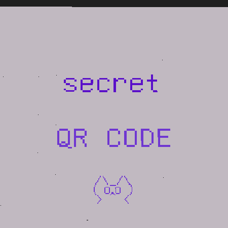 mysterious Qr code (QR с загаткой)
