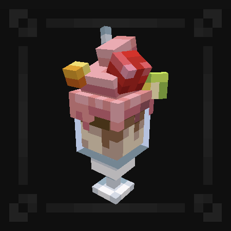 Glass of Ice Cream (Pink)