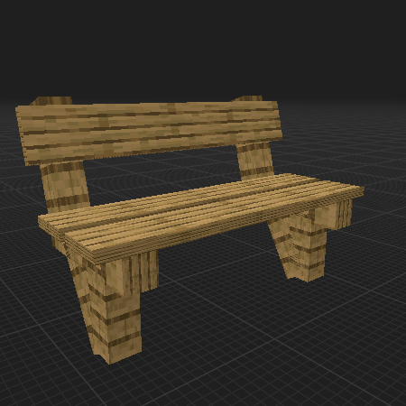 wooden bench