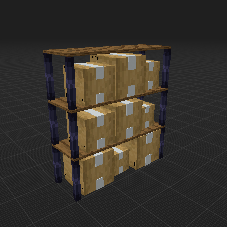 cardboard shelf