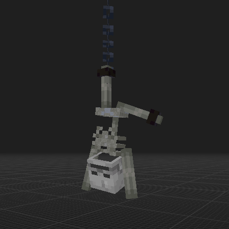 Hanging Skeleton V4 (Vanilla blocks)