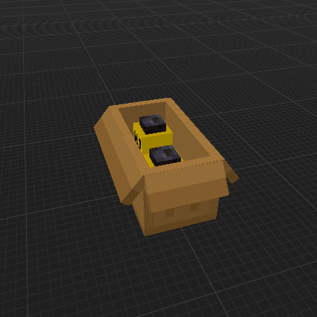 Box with сhemical banks (Коробка с химическими банками)