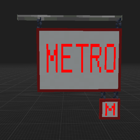 metro signboard