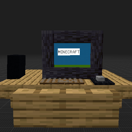 (Table with computer)