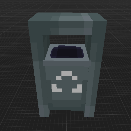 Public trash can