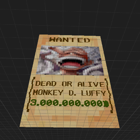 MONKEY D. LUFFY (WANTED POSTER)