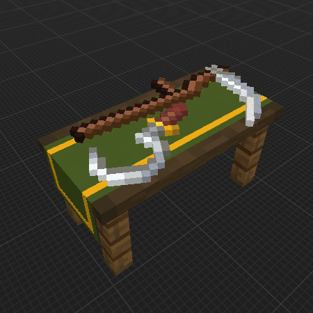 Harvesting Tools Table (Vanilla Blocks)