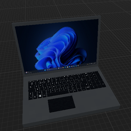 laptop with windows scren