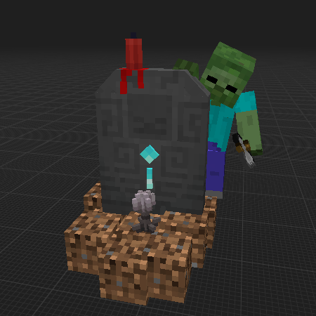 Grave With Zombie