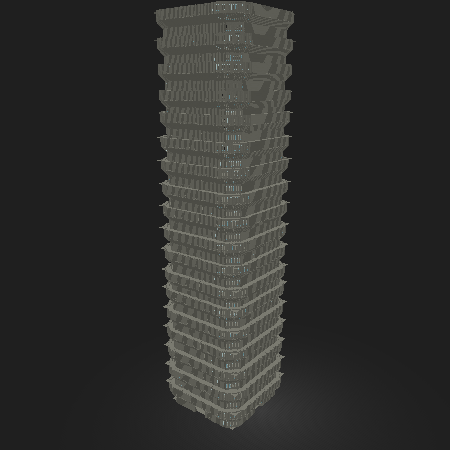 Russian Brutalist Skyscraper