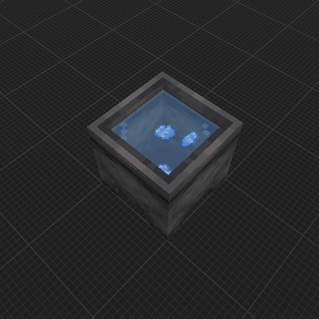 Cauldron with Light Blue Dye