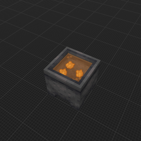 Cauldron with Orange Dye