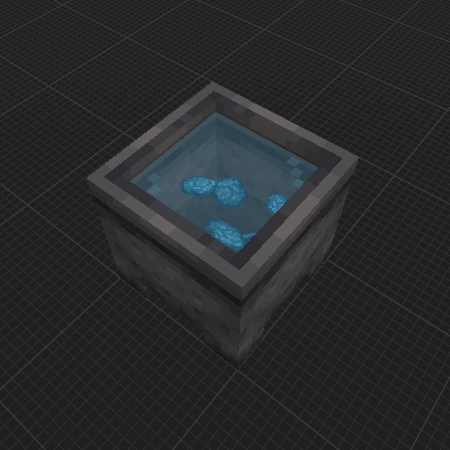 Cauldron with Cyan Dye