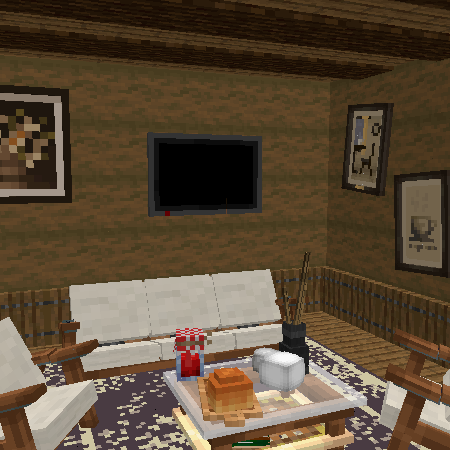 Living Room With Tv (Animation)