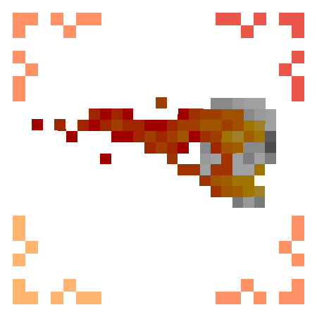 burning skull sticker