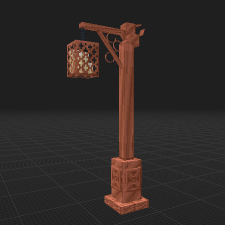 copper lamppost