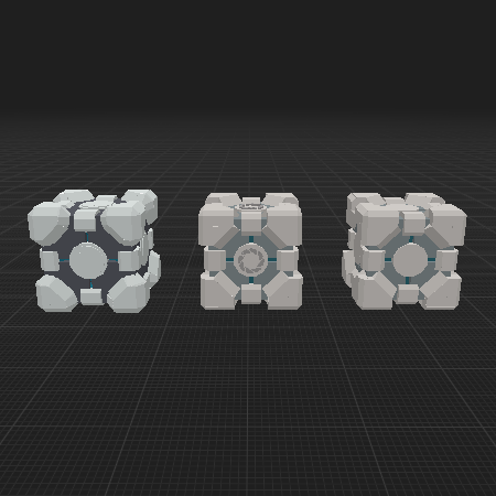 Portal 1  2 – Cube (800 units 472 units 280 units)