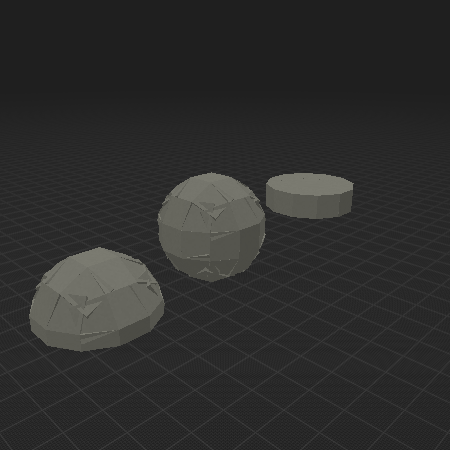 low elements circle  sphere  half sphere