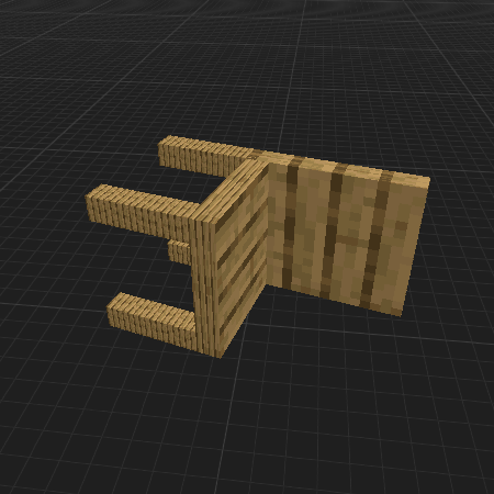 Wooden Chair (Knocked Over)