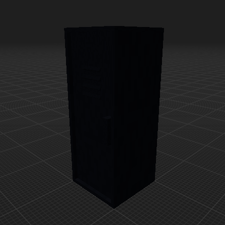 Black Locker (1x1x2.5)
