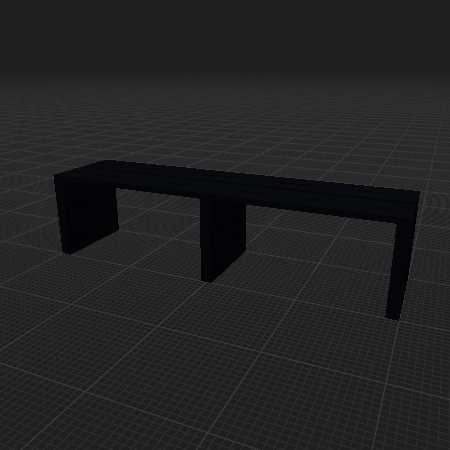 Black Bench (1x1x4)