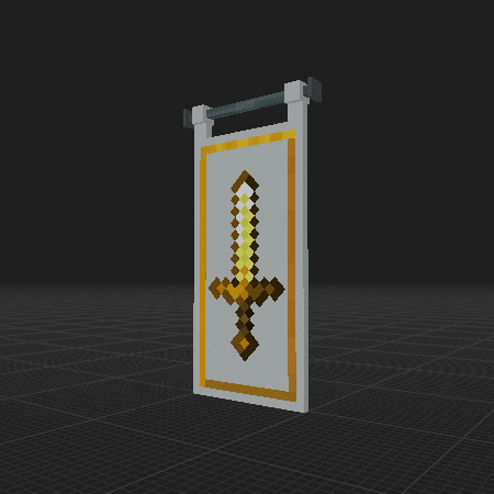 White Banner (Vanilla Blocks)