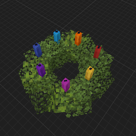 Rainbow Christmas Wreath