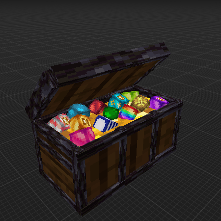 Chest with Christmas Ornaments