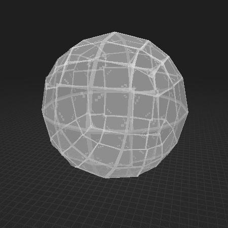 translucent glass sphere