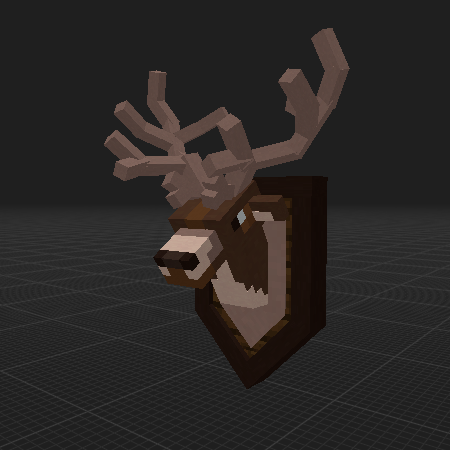 Deer Head Trophy (Vanilla Blocks)