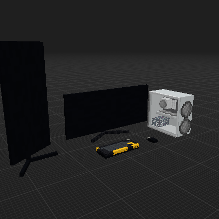 streamer setup with white pc