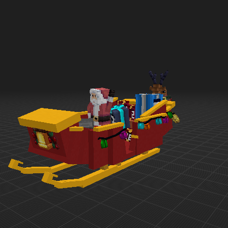 Santa and Santa Sleigh