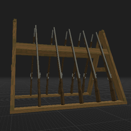 Shelf with Muskets