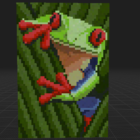 Frog painting – Block Display Models